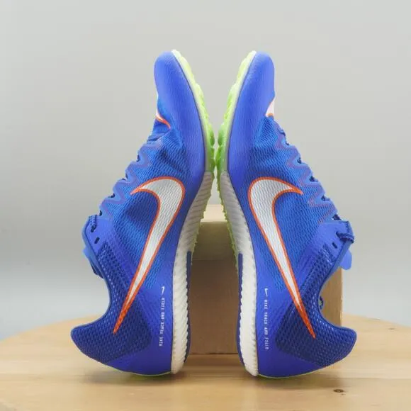 Nike Zoom Rival Sprint Mens Size 10 Track Spikes Racer Blue Lime Shoes NEW