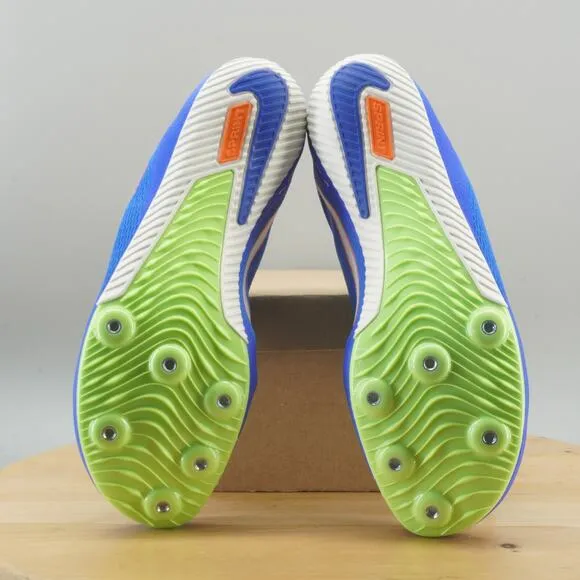 Nike Zoom Rival Sprint Mens Size 10 Track Spikes Racer Blue Lime Shoes NEW