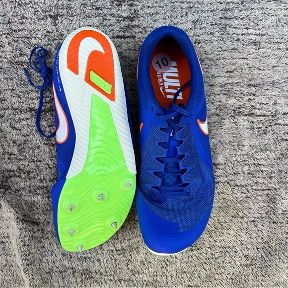 Nike Zoom Rival Track &amp; Field Shoes Blue Men’s Size 10 DC8749-401‎ - With SPIKES