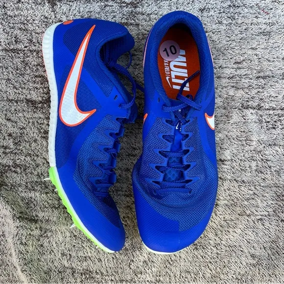 Nike Zoom Rival Track &amp; Field Shoes Blue Men’s Size 10 DC8749-401‎ - With SPIKES
