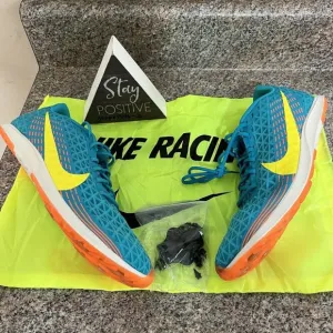 Nike Zoom Rival XC Oracle Aqua/Yellow/Orange Track Spikes/Bag AJ0851-300 Size 10