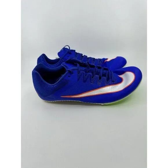 Nike Zoom Rival Sprinter Track Spikes Racer Blue Lime DC8753-401 Men's Size 9