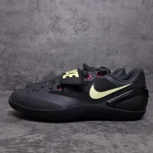 NIKE Zoom Rotational 6 Track Field Shoes Mens 6 Womens 7.5 Black Pink Green