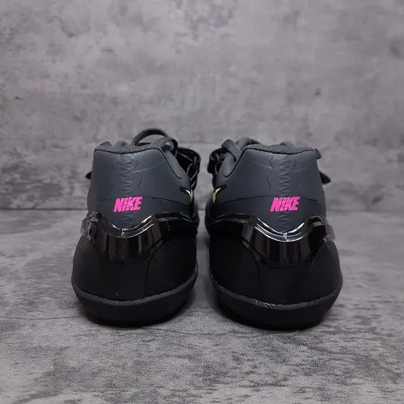 NIKE Zoom Rotational 6 Track Field Shoes Mens 6 Womens 7.5 Black Pink Green