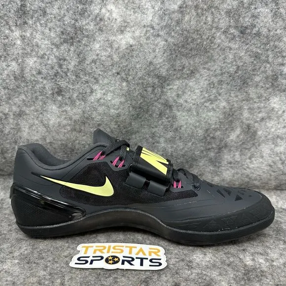 Nike Zoom Rotational 6 Track Throwing Shoes Mens Size 9 Black Pink 685131-004