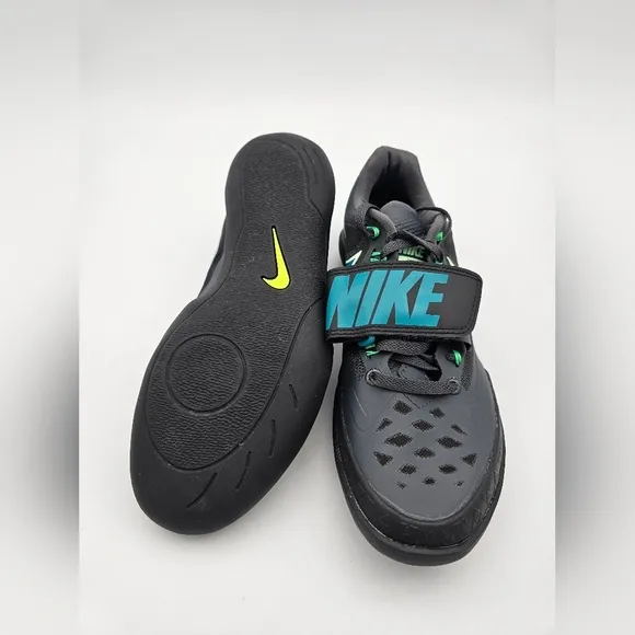 Nike Zoom SD 4 Black Electric Algae Track And Field Throwing Shoes Mens Size 4