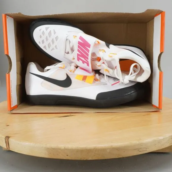 Nike Zoom SD 4 Mens Size 10.5 Shot Put Throwing Shoes White Hyper Pink Track NEW