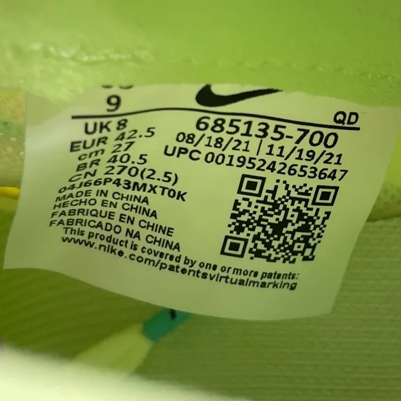 Nike Zoom SD 4 Track &amp; Field Throwing Shoes Barely Volt 685135-700 Men's Size 9