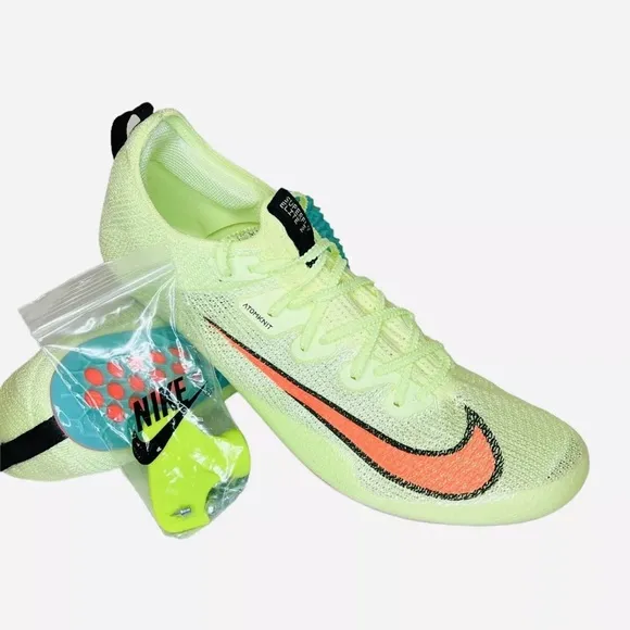 Nike Zoom Superfly Elite 2 Barely Volt Track Spikes CD4382-700 Mens Size 14
