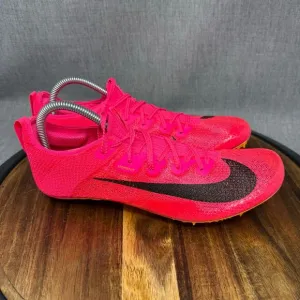 Nike Zoom Superfly Elite 2 Racer Men's 9 Track Field Sprinting Pink Black Shoes