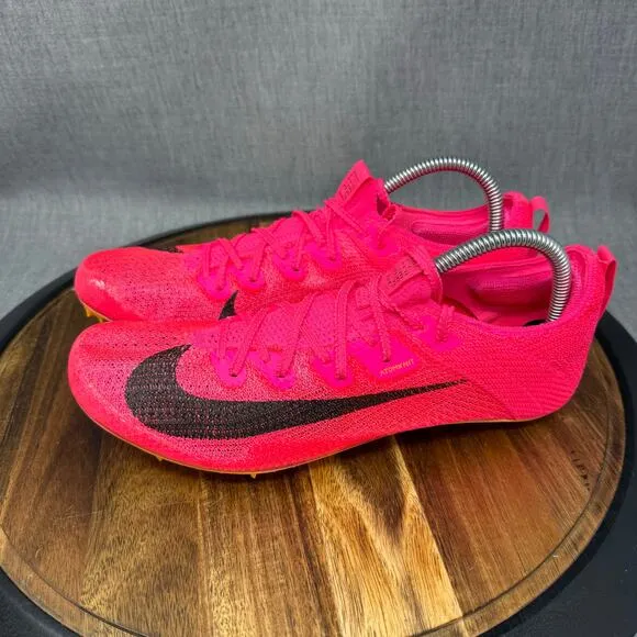 Nike Zoom Superfly Elite 2 Racer Men's 9 Track Field Sprinting Pink Black Shoes