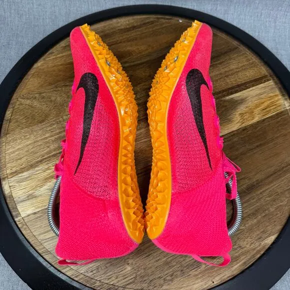 Nike Zoom Superfly Elite 2 Racer Men's 9 Track Field Sprinting Pink Black Shoes