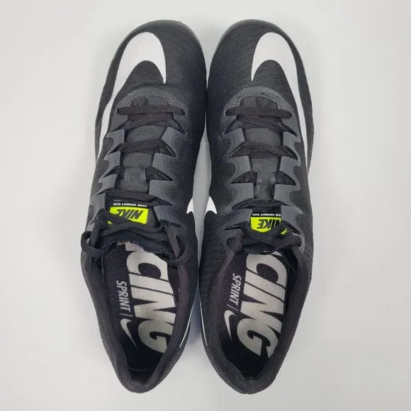 Nike Zoom Superfly Elite Men's Black White Spikes Shoes 835996-017 US SZ 12