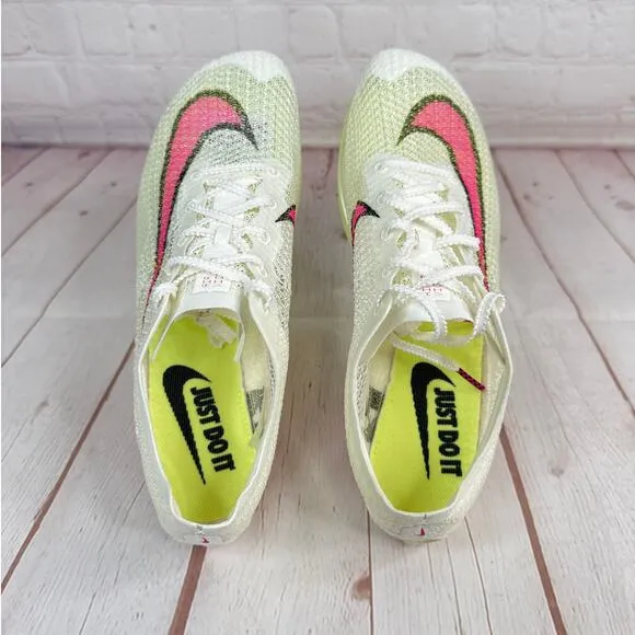 Nike Zoom Victory Sail Lemon Pink Track &amp; Field Spikes Shoes Men Sz 8 CD4385-101