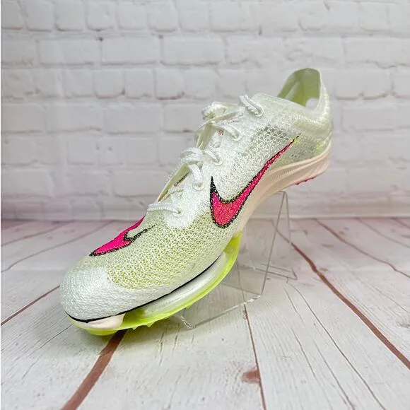 Nike Zoom Victory Sail Lemon Pink Track &amp; Field Spikes Shoes Men Sz 8 CD4385-101