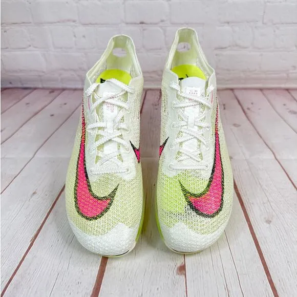 Nike Zoom Victory Sail Lemon Pink Track &amp; Field Spikes Shoes Men Sz 8 CD4385-101