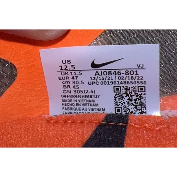 Nike Zoom Victory Waffle 5 Mens Cross Country Distance Spikes Size 12.5 Orange