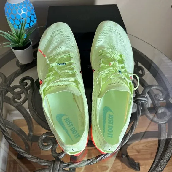 Nike Zoom X Dragonfly Track Shoes Barely Volt/Hyper Orange CV0400-700 Mens Sz 13