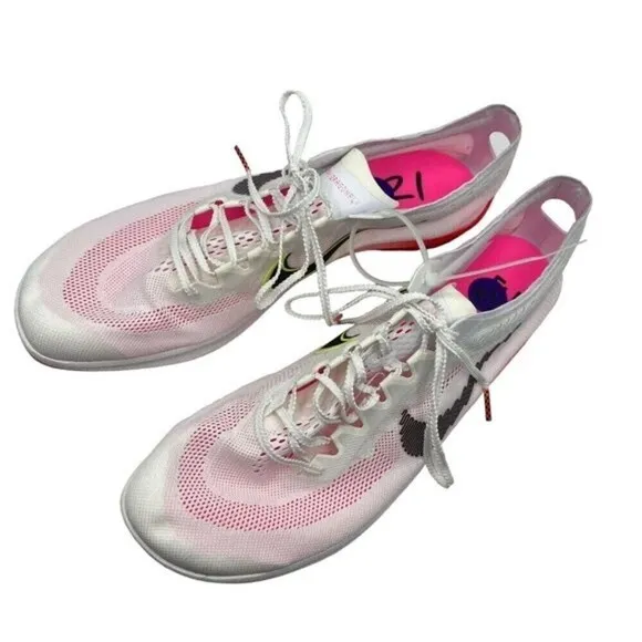Nike ZoomX Dragon Fly White Track Shoes Rawdacious DJ5255-100, Men's Size 14