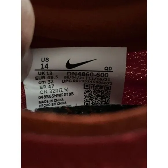 Nike ZoomX DragonFly Mens Size 14 Bowerman Track Spikes Red / White DN4860-600