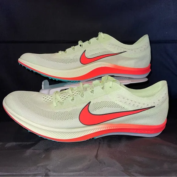 Nike ZoomX Dragonfly Track Spikes Shoes Volt Hyper Orange CV0400-700 Men Size 13