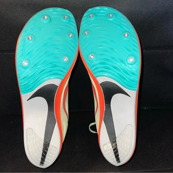 Nike ZoomX Dragonfly Track Spikes Shoes Volt Hyper Orange CV0400-700 Men Size 13