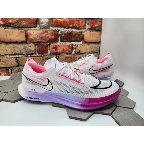 Nike ZoomX Streakfly 'White Vivid Grape' Running Shoes Men's Size 14