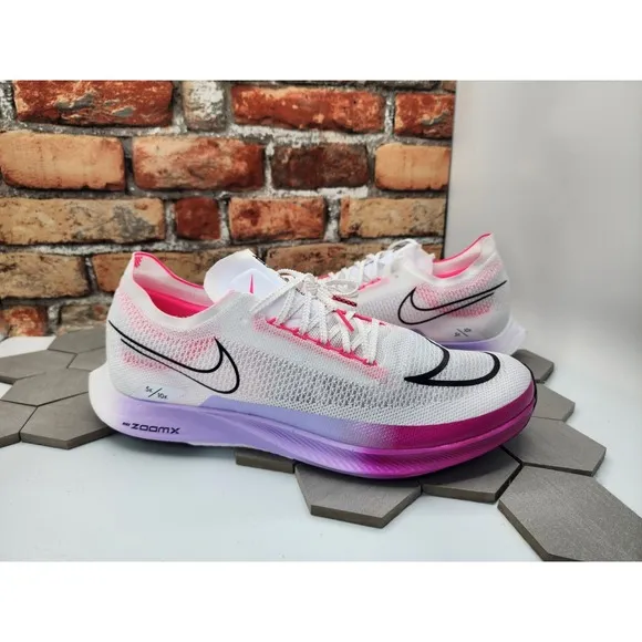 Nike ZoomX Streakfly 'White Vivid Grape' Running Shoes Men's Size 14