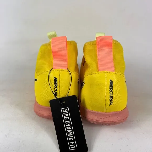 Nike air Zoom mercurial Vapor 15 youth size 5.5 bright yellow peach athletic