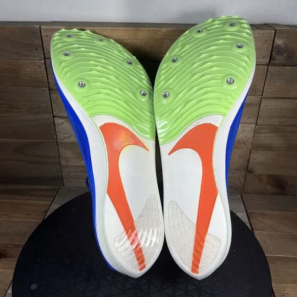 Nike Men’s Size 13 ZoomX DragonFly Track Spikes Blue Lace Up Shoes CV0400-400