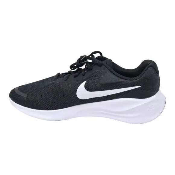 Nike Revolution 7 Wide Men's Size's Black White Running Sneakers FB8501 002