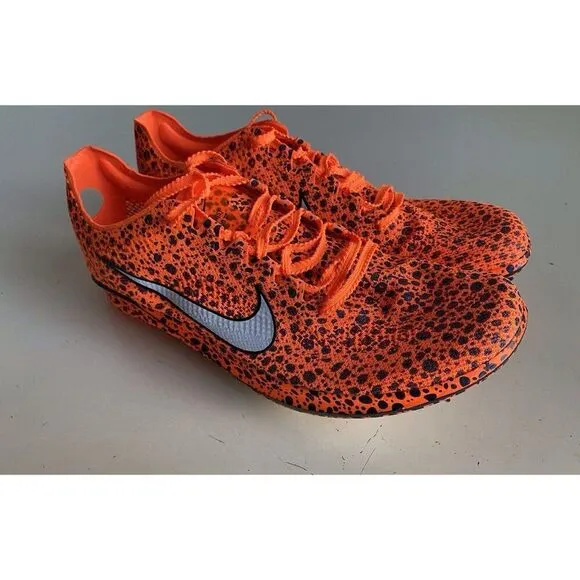 Nike Zoom Dragonfly 2 Orange Black Electric Pack Track Spikes FV2326-900 Sz 7.5