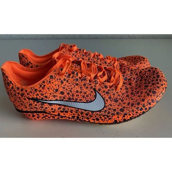 Nike Zoom Dragonfly 2 Orange Black Electric Pack Track Spikes FV2326-900 Sz 7.5