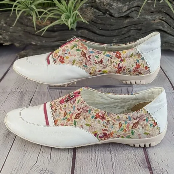 Nina Gelardi Floral Zip Up Spikeless Golf Shoes