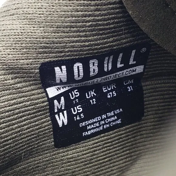 NOBULL Outwork Shoes Mens 13 Green Training Crossfit Sneakers