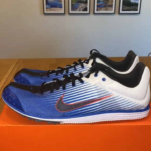 NWB!! Rare Vintage Nike Zoom Rival Distance 4 Track &amp; Field Spike Shoes Size 12