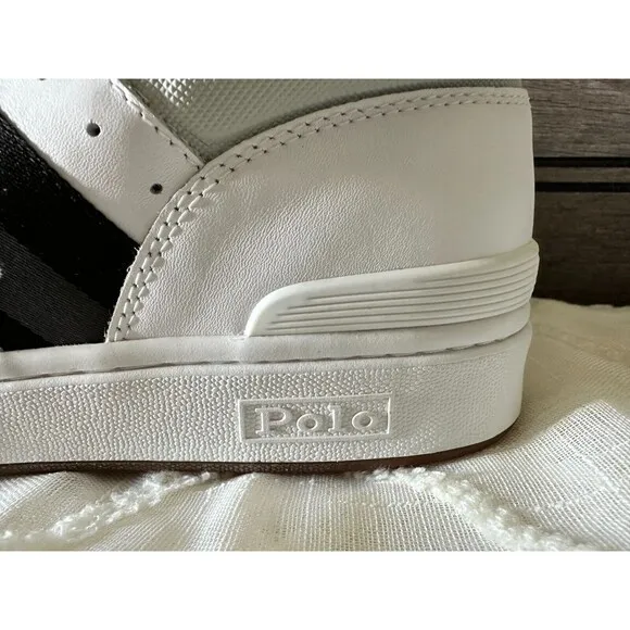 NWOB Polo Ralph Lauren MEN'S SHOES 9.5 Court Mid Pro Trainer
