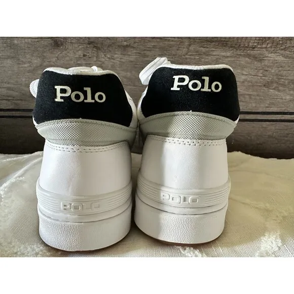 NWOB Polo Ralph Lauren MEN'S SHOES 9.5 Court Mid Pro Trainer