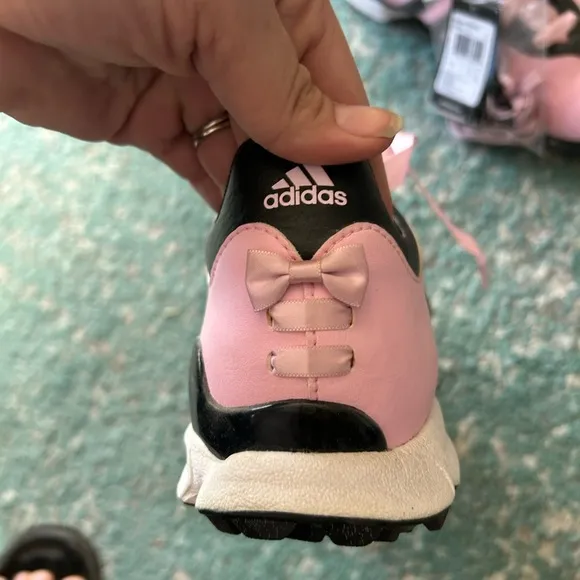 NWT Adidas 2012 Signature Paula 2.0 Womens Golf Shoes - Pale Pink/Black Size 9