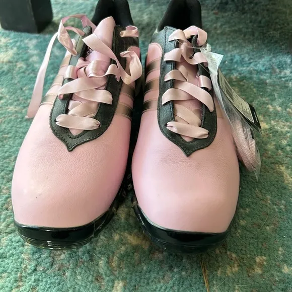 NWT Adidas 2012 Signature Paula 2.0 Womens Golf Shoes - Pale Pink/Black Size 9