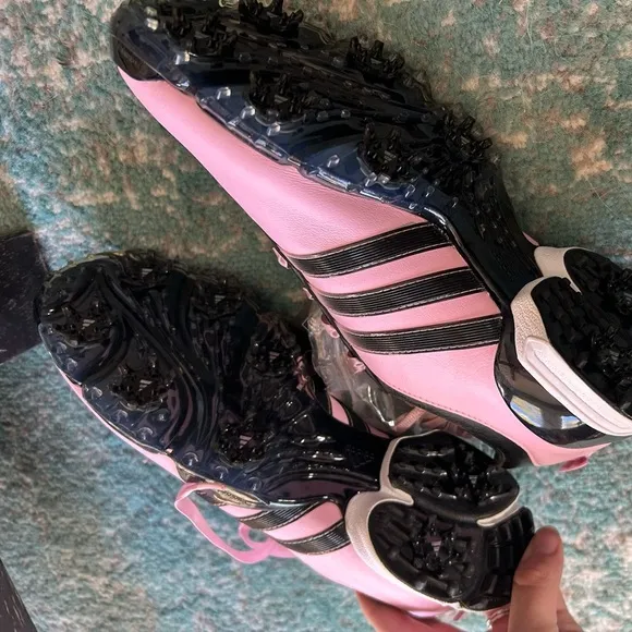 NWT Adidas 2012 Signature Paula 2.0 Womens Golf Shoes - Pale Pink/Black Size 9