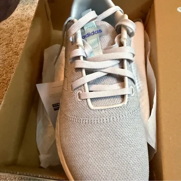 NWT Adidas Women's Puremotion Wide Running Shoes Size 9.5 Gray White Activewear