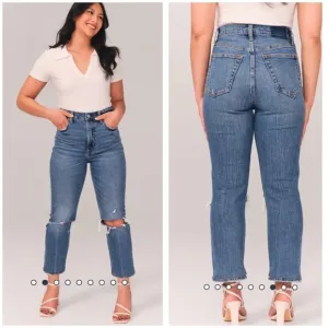 NWT Long A&amp;F Ultra High Rise Ankle Straight Jean 24 Long