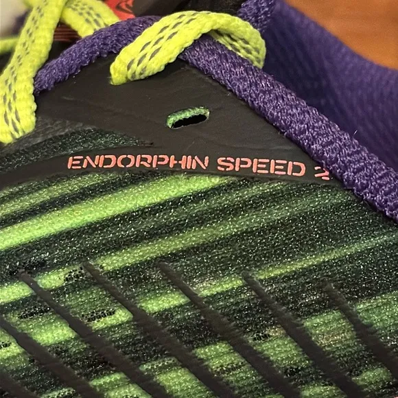 NWT Saucony Endorphin Speed 2 Mens 13 Green Black Lace Up NIB Power Running Shoe
