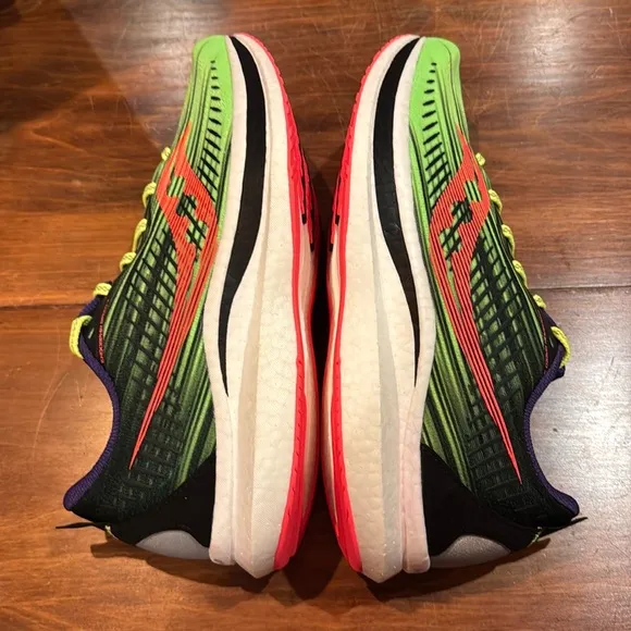 NWT Saucony Endorphin Speed 2 Mens 13 Green Black Lace Up NIB Power Running Shoe