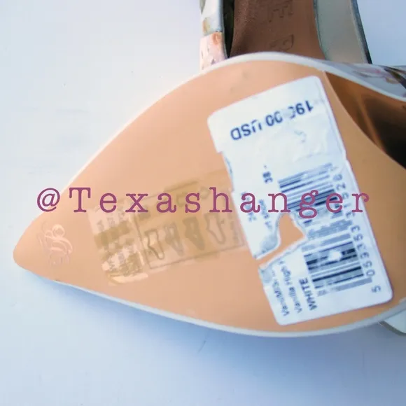 NWT Ted Baker White Mishia Floral-print Satin Court Heels Size 8