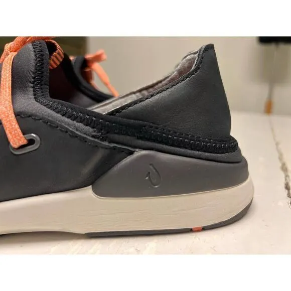 OluKai Women’s Miki Li’ Pavement/Black Quick-Drying Outdoor Shoes Size 11