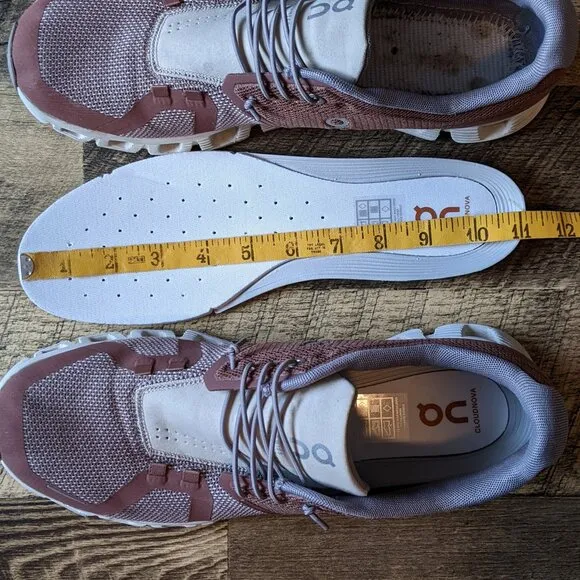 On Cloud Running Shoes Brown Red Rust Color