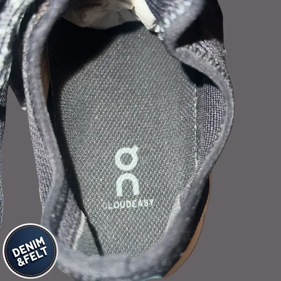 On Cloud Womens Cloudeasy Running Athletic Shoes | Black/White | PRELOVED 🖤👟