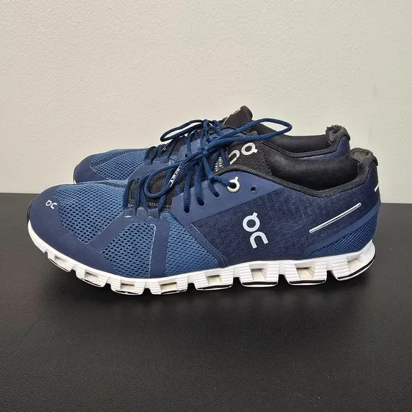 On Shoes Mens Size 10 Midnight Blue Cloud 5 Performance Running Run Gym Logo